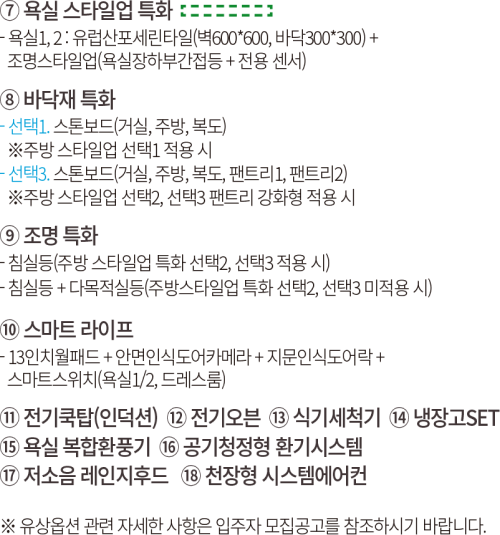 75a 유상 옵션 선택사항