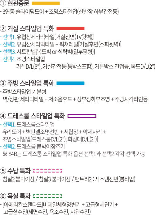 84b 유상 옵션 선택사항
